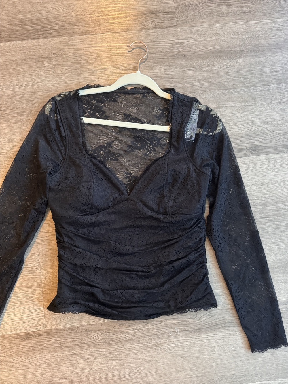 Abercrombie and Fitch Lace Top with Built in Bra